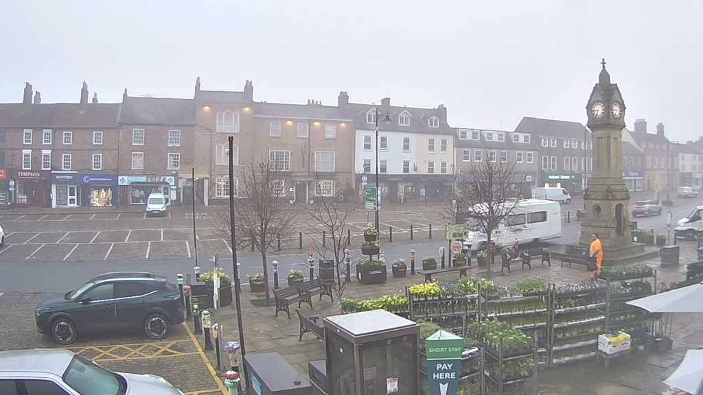 Thirsk webcam overlooking the Market Place