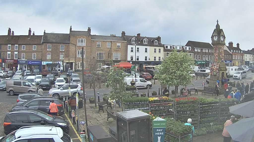 Thirsk webcam overlooking the Market Place