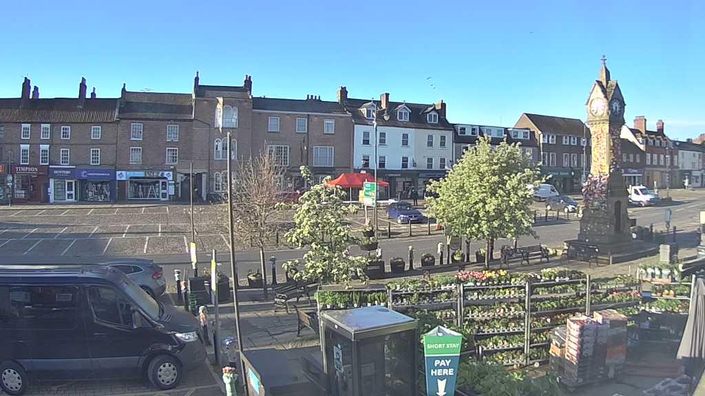 Thirsk webcam overlooking the Market Place
